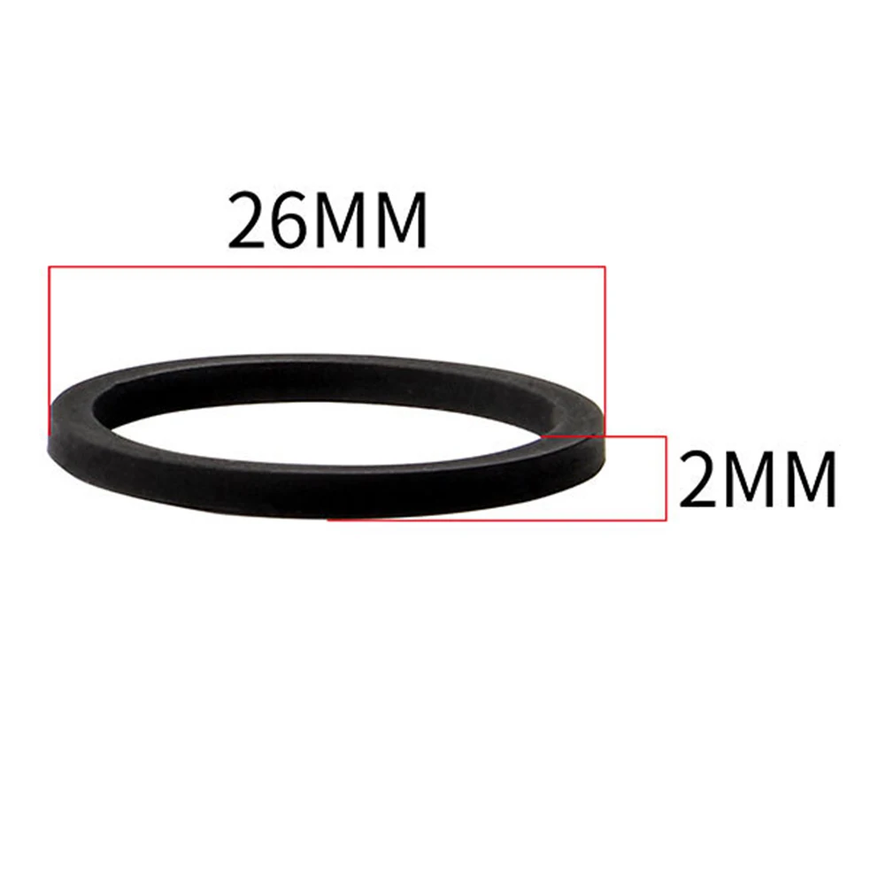 

Brand New Sealing Ring Hydraulic Brake PE Material Parts Wear Resistance 0.8g 2 Pcs 26mm*2mm Accessories Black