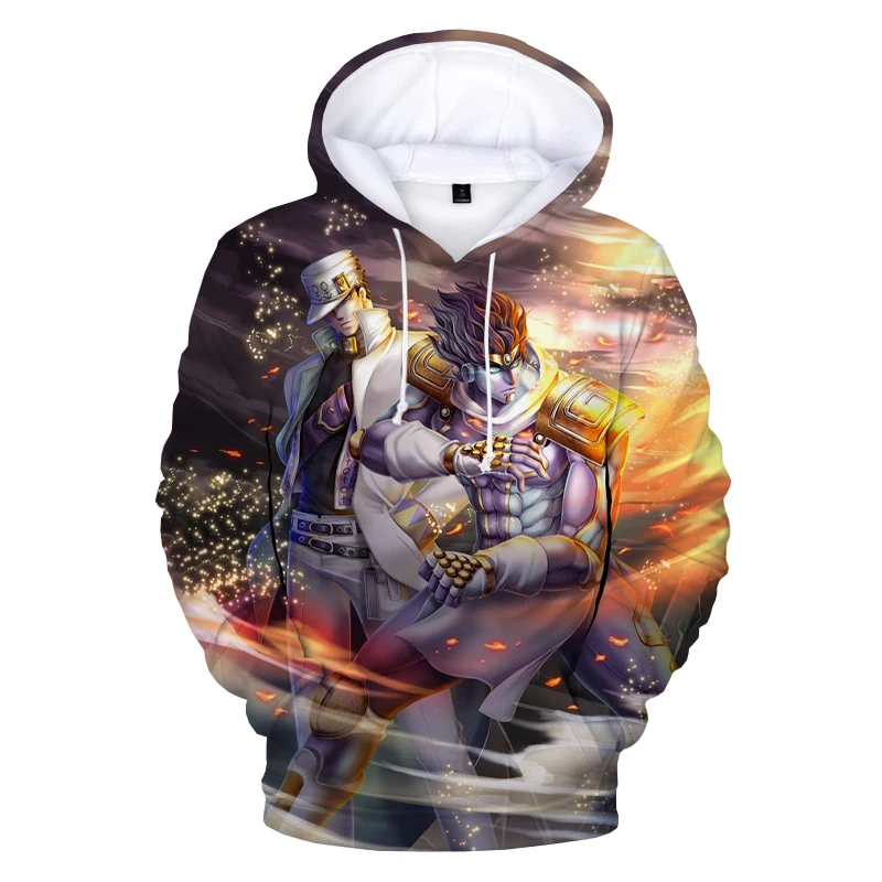 Fashion Hoodies 3D Print JOJO Hoodie Harajuku Pullover Anime JoJo's Bizarre Adventure Sweatshirts men clothes
Fashion Hoodies 3D Print JOJO Hoodie Harajuku Pullover Anime JoJo's Bizarre Adventure Sweatshirts men clothes