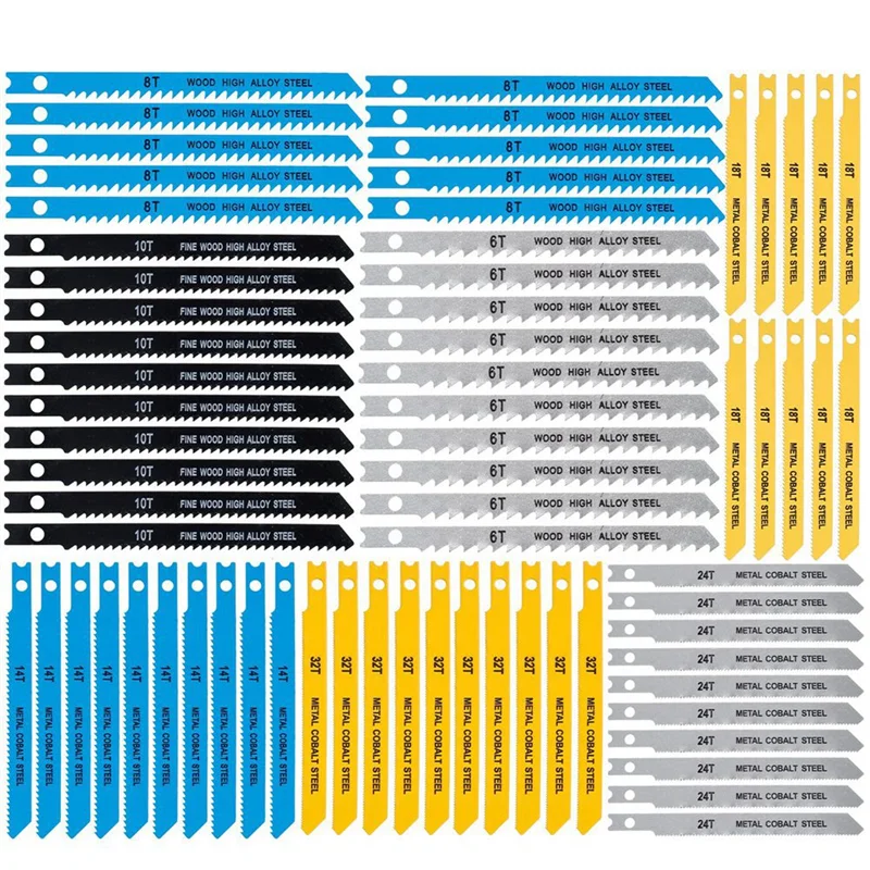 70PCS U Shank Jigsaw Blades Set for Wood Plastic Metal Cutting Assorted U-Shank Jig Saw Blade Set
70PCS U Shank Jigsaw Blades Set for Wood Plastic Metal Cutting Assorted U-Shank Jig Saw Blade Set