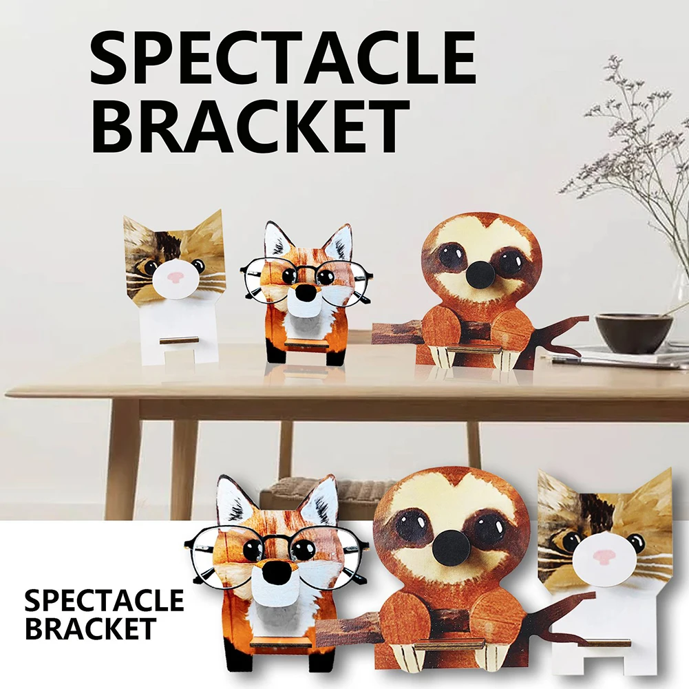 1pc Animal Glasses Rack Cute Eyeglasses Holder 3D Animal Wood Sunglasses Stand Display Frame Home Decor
1pc Animal Glasses Rack Cute Eyeglasses Holder 3D Animal Wood Sunglasses Stand Display Frame Home Decor