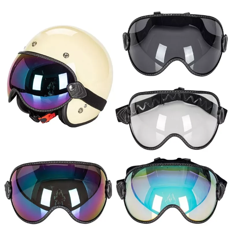 Universal Helmet Windproof Shield Lens Retro Helmet Visor with UV400 Protection Motorcycle Accessories
Universal Helmet Windproof Shield Lens Retro Helmet Visor with UV400 Protection Motorcycle Accessories