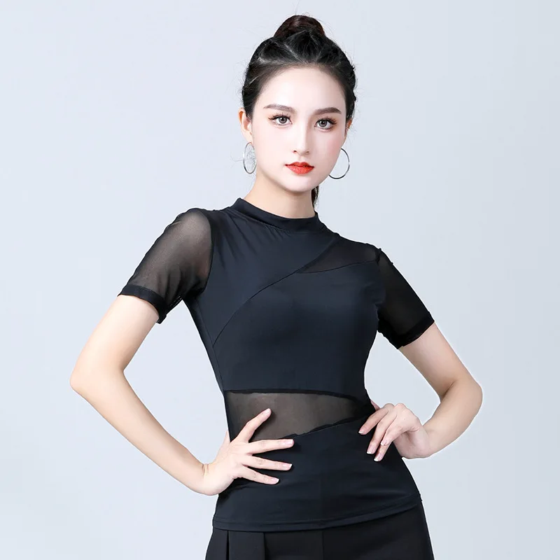 Modern Dance Clothes Women New Latin Dance Training Clothes Ballroom Mesh Dance Top
Modern Dance Clothes Women New Latin Dance Training Clothes Ballroom Mesh Dance Top