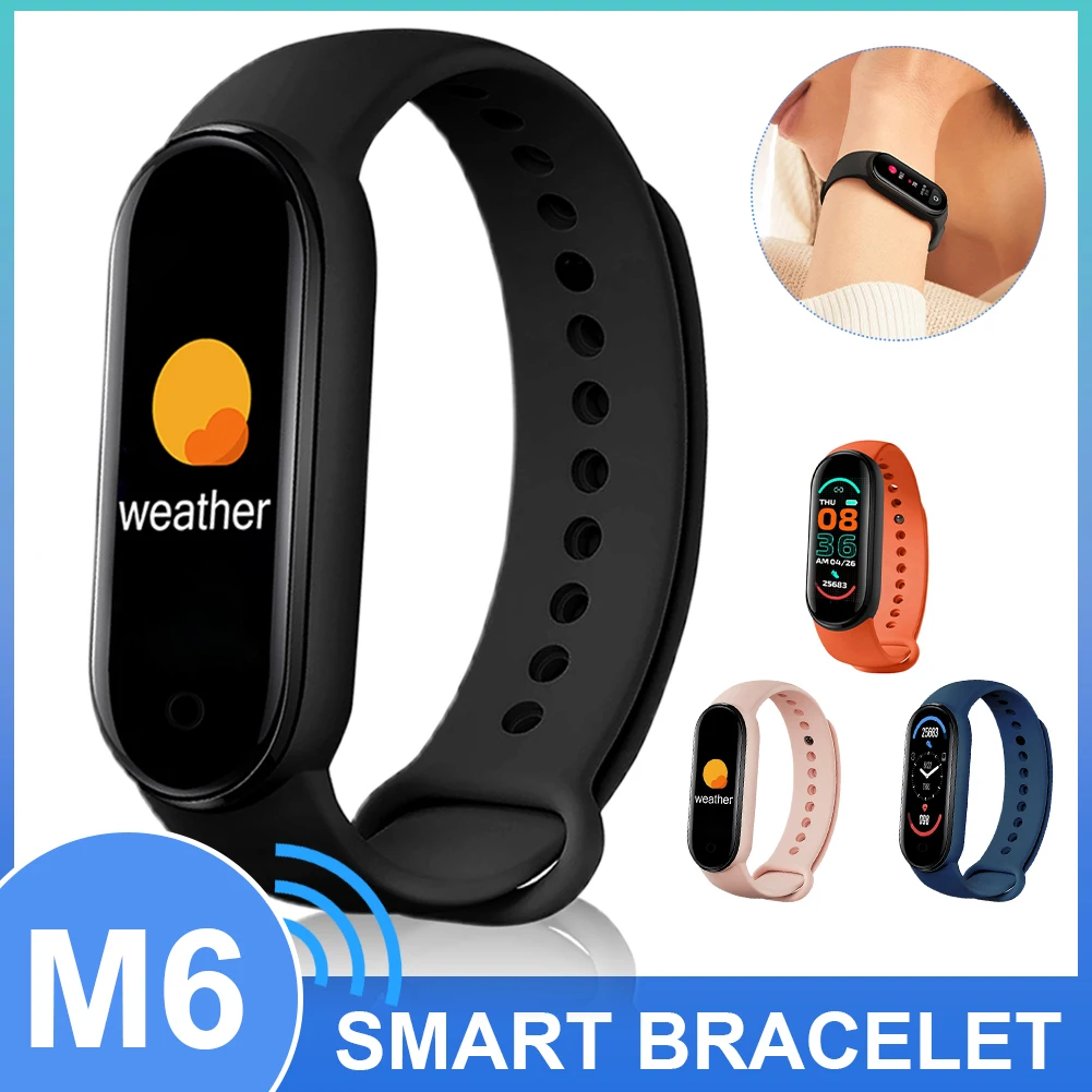 M6 Smar twatch for Men Women Sports Fitness Tracker Heart Rate Sleep Blood Pressure Monitor for Xiaomi IPhone iOS Android
M6 Smar twatch for Men Women Sports Fitness Tracker Heart Rate Sleep Blood Pressure Monitor for Xiaomi IPhone iOS Android