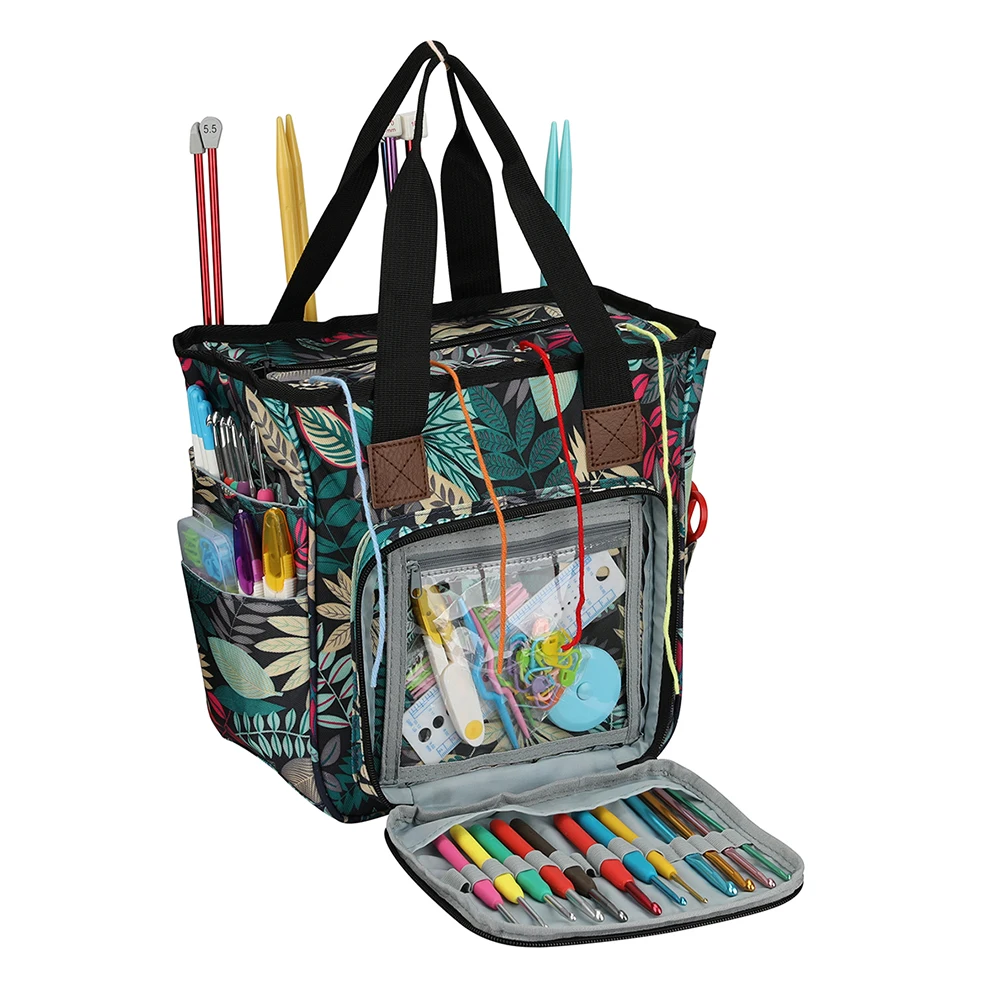 Knitting Storage Bag Wool Tote Crochet Hook Needles Accessories Organiser Holder Multi-functional Home Organizer Sewing DIY
Knitting Storage Bag Wool Tote Crochet Hook Needles Accessories Organiser Holder Multi-functional Home Organizer Sewing DIY