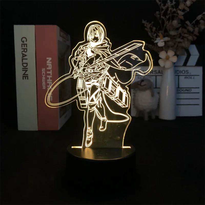 Attack on Titan Mikasa Ackerman Night Lamp Alarm Clock Base Light Japanese Anime Manga Color with Remote Hot Selling Present
Attack on Titan Mikasa Ackerman Night Lamp Alarm Clock Base Light Japanese Anime Manga Color with Remote Hot Selling Present