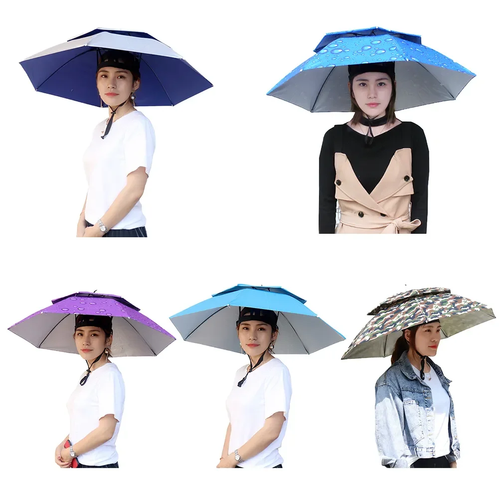 Duai-Use Portable Rain Umbrella Hat Foldable Outdoor Fishing Sunshade Waterproof Camping Headwear Beach Head Hats Fishing Hat
Duai-Use Portable Rain Umbrella Hat Foldable Outdoor Fishing Sunshade Waterproof Camping Headwear Beach Head Hats Fishing Hat