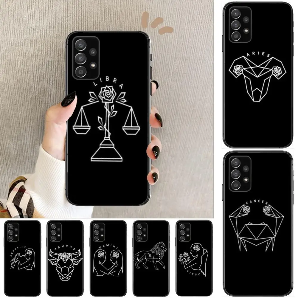12star sign Leo Libra Scorpio Phone Case Hull For Samsung Galaxy A70 A50 A51 A71 A52 A40 A30 A31 A90 A20E 5G a20s Black Shell Ar
12star sign Leo Libra Scorpio Phone Case Hull For Samsung Galaxy A70 A50 A51 A71 A52 A40 A30 A31 A90 A20E 5G a20s Black Shell Ar