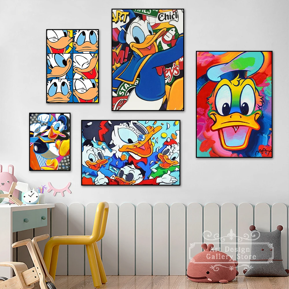 Disney Canvas Paintings Colorful Cartoon Graffiti Mickey Mouse Donald Duck Posters Prints Wall Art Pictures For Room Home Decor
Disney Canvas Paintings Colorful Cartoon Graffiti Mickey Mouse Donald Duck Posters Prints Wall Art Pictures For Room Home Decor