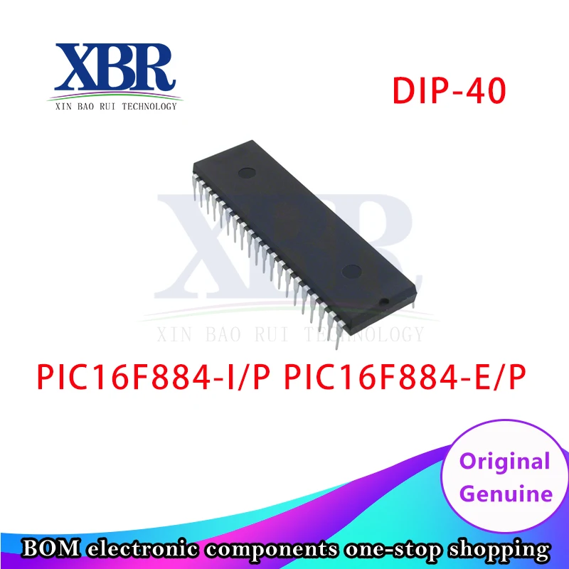 

5 Pieces PIC16F884-I/P PIC16F884-E/P DIP-40 Microcontroller New Original 100% Quality