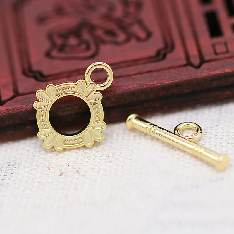 2 Set OT Clasps,Gold Color Plated Brass Bracelet Toggle Clasp Buckle Connector,13x6.5mm DIY Chain Jewelry Making Suppliers
2 Set OT Clasps,Gold Color Plated Brass Bracelet Toggle Clasp Buckle Connector,13x6.5mm DIY Chain Jewelry Making Suppliers