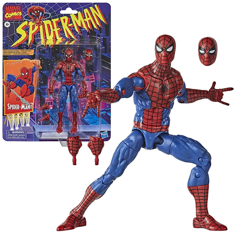 Человек-паук Marvel Legends серия 6-дюймовый Коллекционная фигурка игрушка Ретро