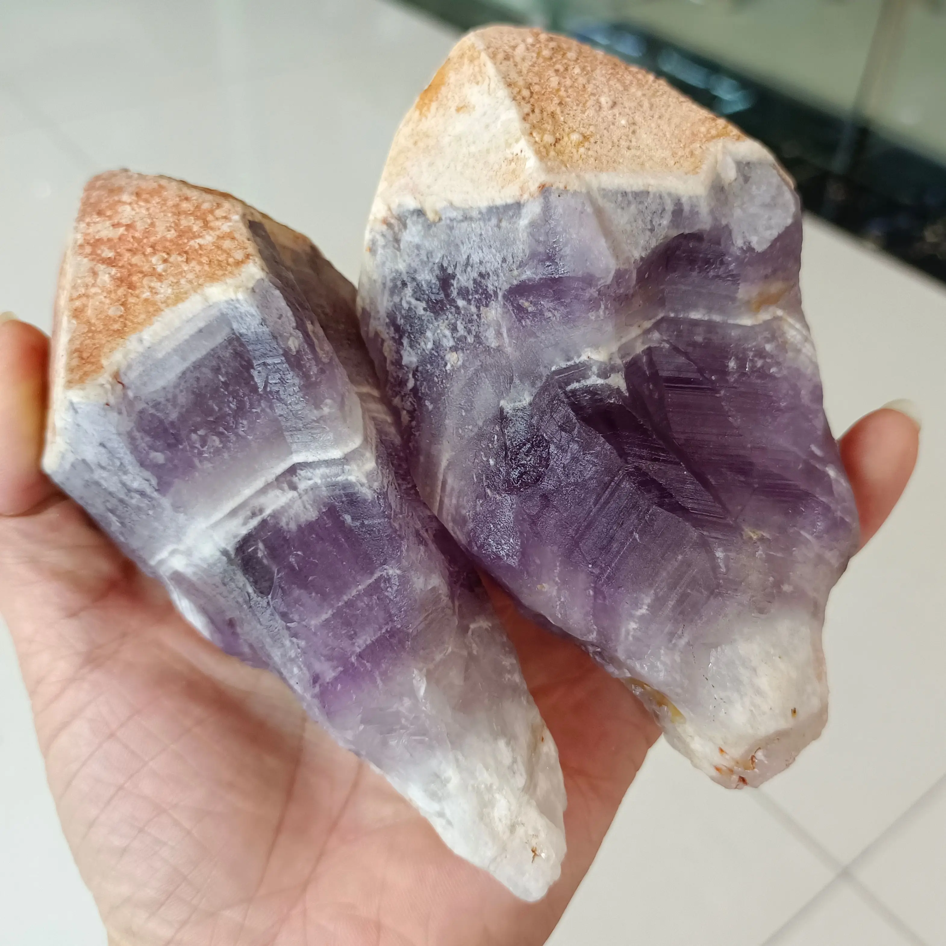 Natural Dream Amethyst Mineral Scepter Energy Stone Home Office Decoration Craft Gifts Ore Demagnetization Ornaments
Natural Dream Amethyst Mineral Scepter Energy Stone Home Office Decoration Craft Gifts Ore Demagnetization Ornaments