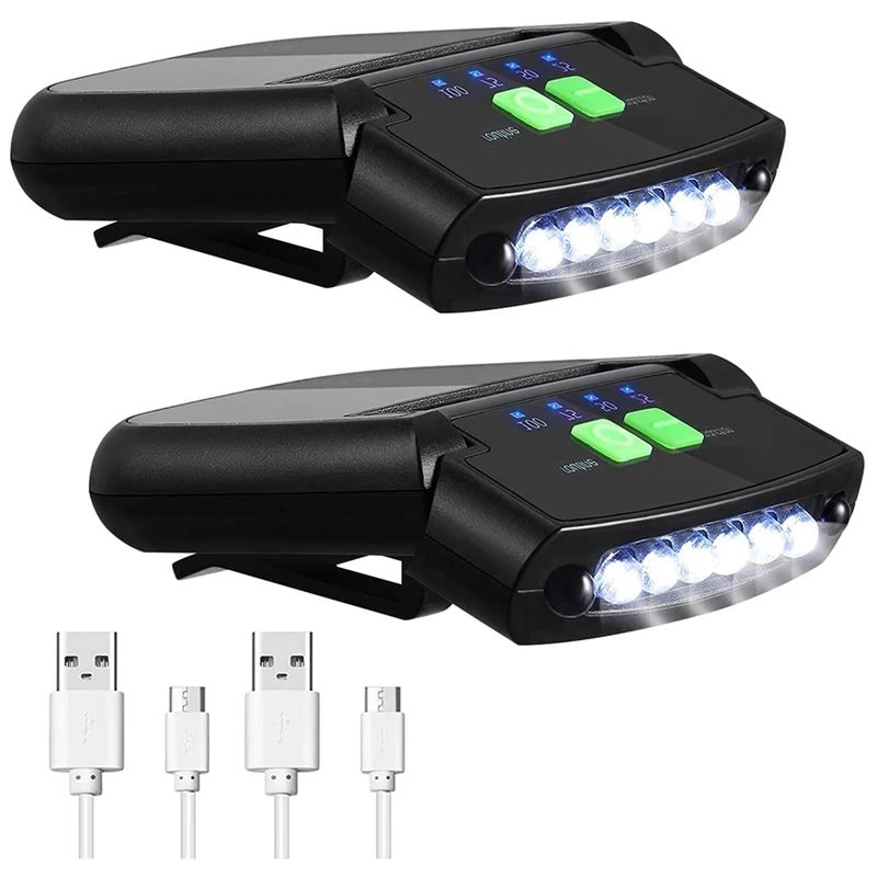2PCS Headlight Induction Clip Cap Lamp Super Bright LED Flashlight Waterproof Night Fishing Camping Light Power Display
2PCS Headlight Induction Clip Cap Lamp Super Bright LED Flashlight Waterproof Night Fishing Camping Light Power Display