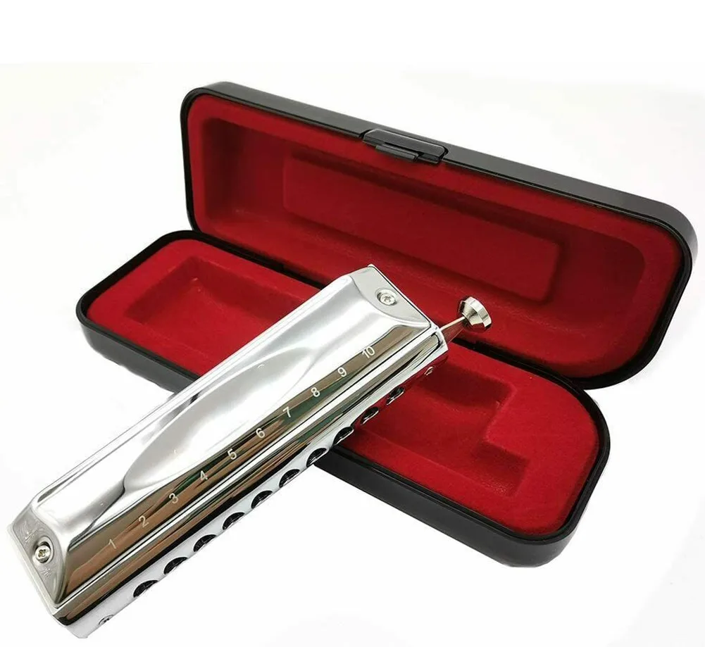 Easttop T10-40 Professional Chromatic Harmonica Key Of C 10 Holes 40Tones Mouth Organ Round Mouth Piece Birthday Present
Easttop T10-40 Professional Chromatic Harmonica Key Of C 10 Holes 40Tones Mouth Organ Round Mouth Piece Birthday Present