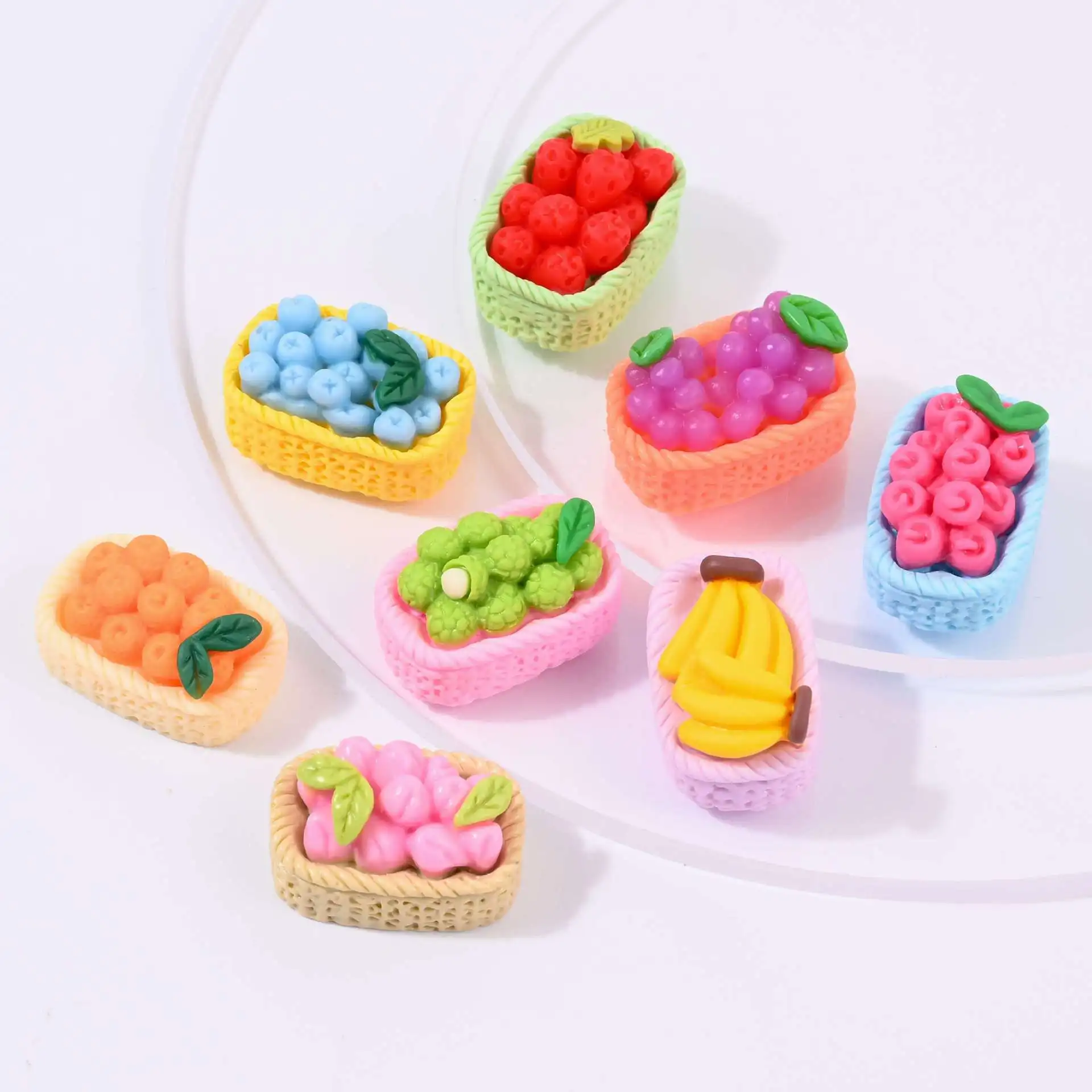 10 Pcs Simulation Fruit Basket Banana Grape Strawberry Orange Cute Kawaii Doll House Ornament Decoration
10 Pcs Simulation Fruit Basket Banana Grape Strawberry Orange Cute Kawaii Doll House Ornament Decoration