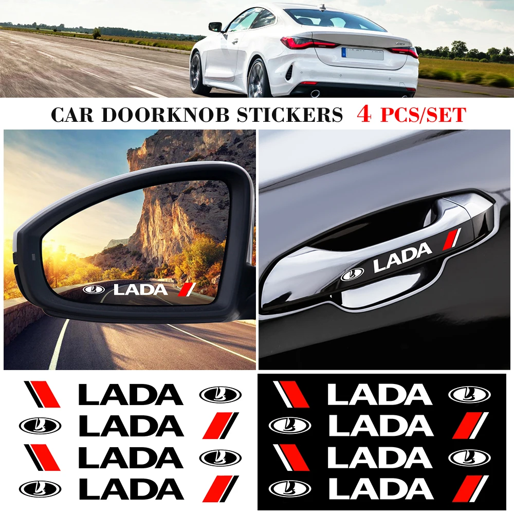 4PCS Car Door Handle Sticker Rear View Mirror Sticker with Logo Wheel Stickers For Lada Granta Vesta Priora Vaz 2114 Niva Kalina
4PCS Car Door Handle Sticker Rear View Mirror Sticker with Logo Wheel Stickers For Lada Granta Vesta Priora Vaz 2114 Niva Kalina