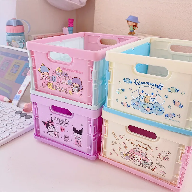 Cinnamoroll My Melody Kuromi Pvc 15Cmx21Cmx10Cm Kawaii Desktop Folding Organizing Basket Anime Sanrioed Stationery Storage Box
Cinnamoroll My Melody Kuromi Pvc 15Cmx21Cmx10Cm Kawaii Desktop Folding Organizing Basket Anime Sanrioed Stationery Storage Box