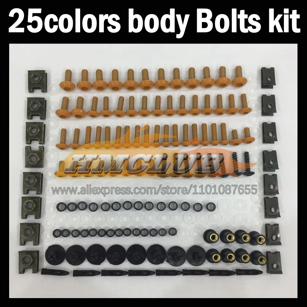 

268ps Full Screws Kit Body bolt For DUCATI 748 853 916 996 998 S R CC 94-02 94 95 96 97 98 99 00 01 02 Fairing bolts screw NutS2