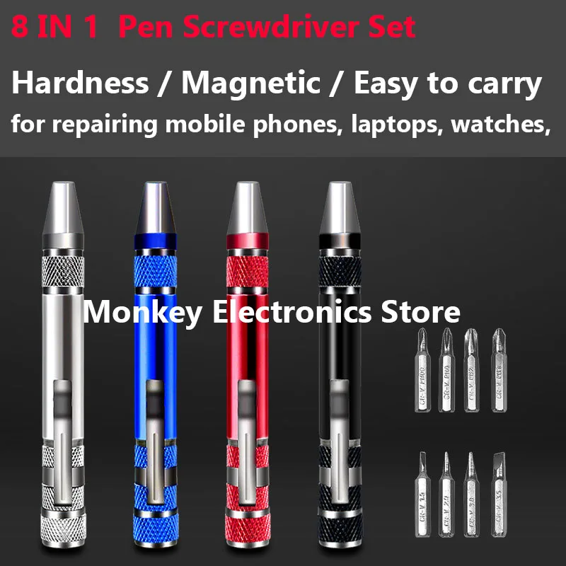 8-in-1 DIY Mobile Phone Repair Tools Removal Driver Aluminium Pen Type Multifunctional 8-in-1 Screwdriver Set
8-in-1 DIY Mobile Phone Repair Tools Removal Driver Aluminium Pen Type Multifunctional 8-in-1 Screwdriver Set