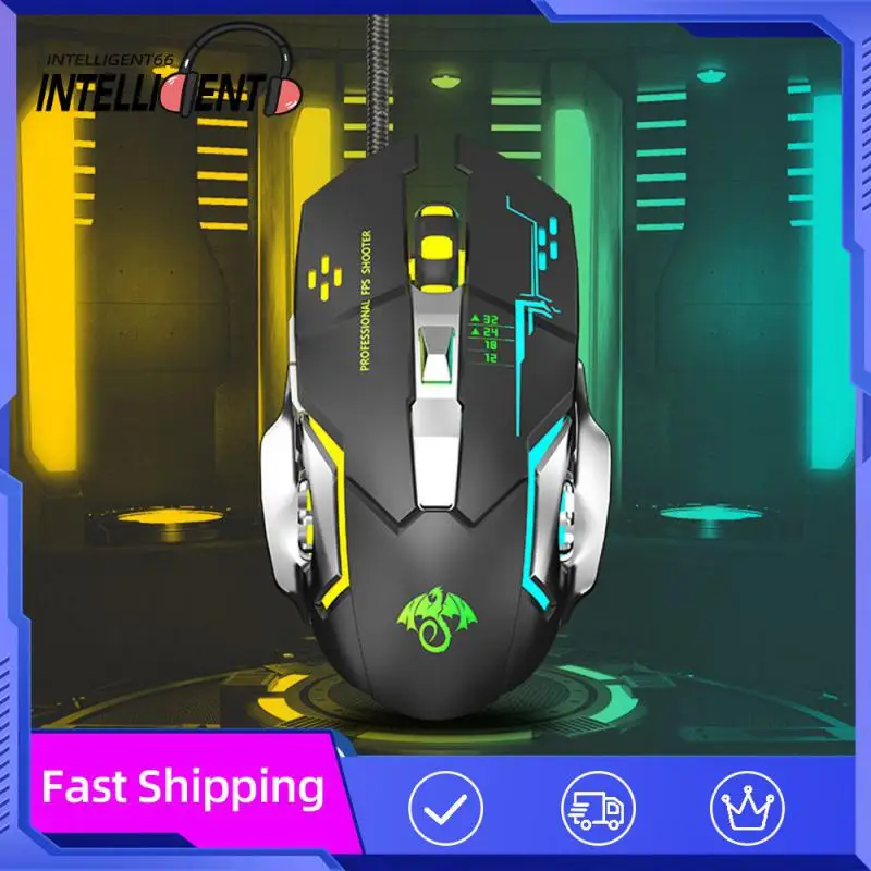 Ergonomic Esports Game Mouse 7-color Breath Light Stable Bottom Plate Wired Mouse 6 Buttons 3500dpi Programming Gaming Mice X6
Ergonomic Esports Game Mouse 7-color Breath Light Stable Bottom Plate Wired Mouse 6 Buttons 3500dpi Programming Gaming Mice X6