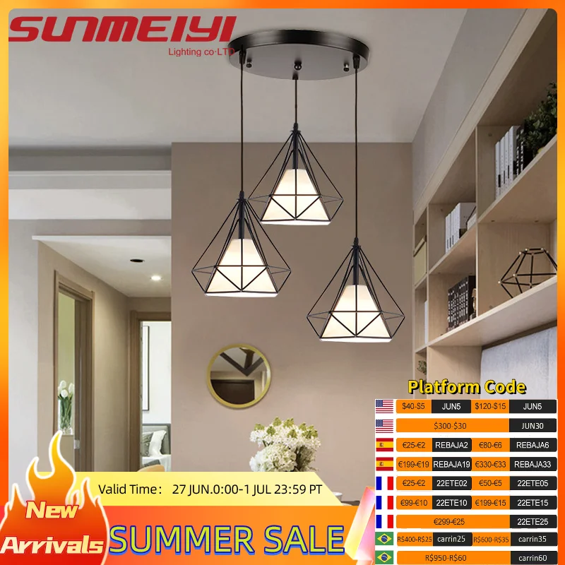 Nordic Retro Pendant Lights Metal LED Ceiling Lights For Kitchen Restaurant Dining Room Balcony Bar Aisle Office Hanging Lamps
Nordic Retro Pendant Lights Metal LED Ceiling Lights For Kitchen Restaurant Dining Room Balcony Bar Aisle Office Hanging Lamps