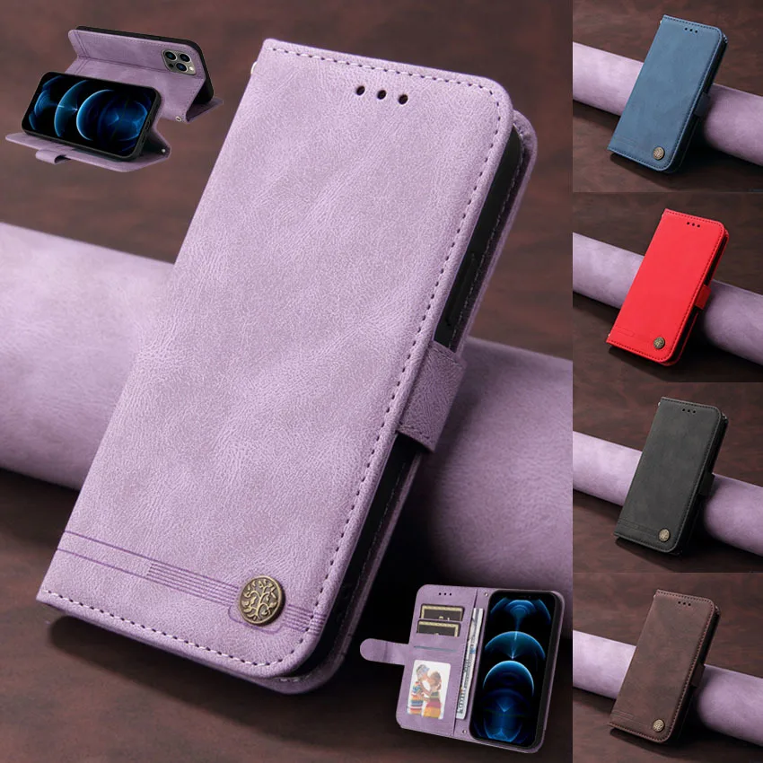 

Кожаный флип-чехол с металлической пряжкой для Redmi Note 9 Pro Max 9S 9T 10 10S 10T Lite 11 R 11E 11S 11T Se