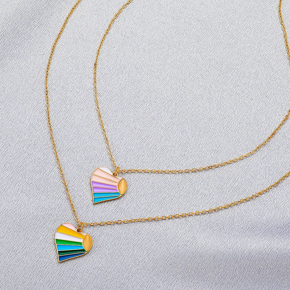 Colorful Heart Pendant Necklace For Women Necklaces & Pendants Fashion Alloy Dripping Oil Peach Heart Sweater Necklace O166
Colorful Heart Pendant Necklace For Women Necklaces & Pendants Fashion Alloy Dripping Oil Peach Heart Sweater Necklace O166