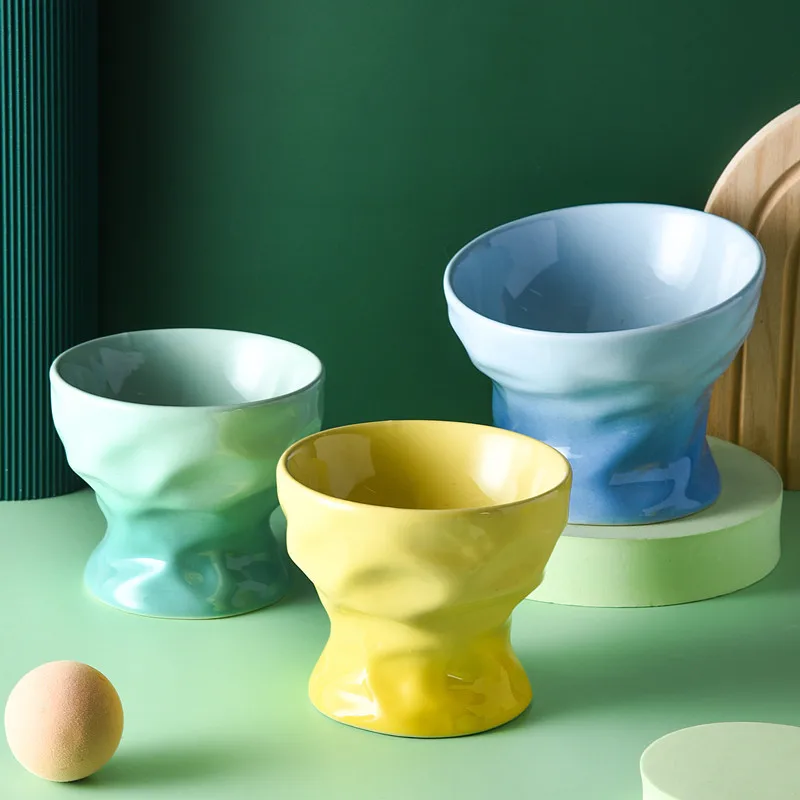 500ml Pet Gradient Color Ceramic Bowl Elevated Small Dog Food Water Bowls Pet High Foot Drink Eat Feeder Protect Cervical Spine
500ml Pet Gradient Color Ceramic Bowl Elevated Small Dog Food Water Bowls Pet High Foot Drink Eat Feeder Protect Cervical Spine