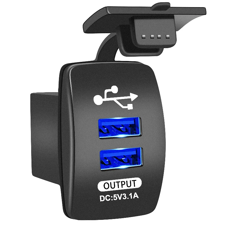 12-24V Dual USB Car Charger 5V 3.1A Universal Auto Charger for Car Motorcycle Electric Car ATV Boat
12-24V Dual USB Car Charger 5V 3.1A Universal Auto Charger for Car Motorcycle Electric Car ATV Boat