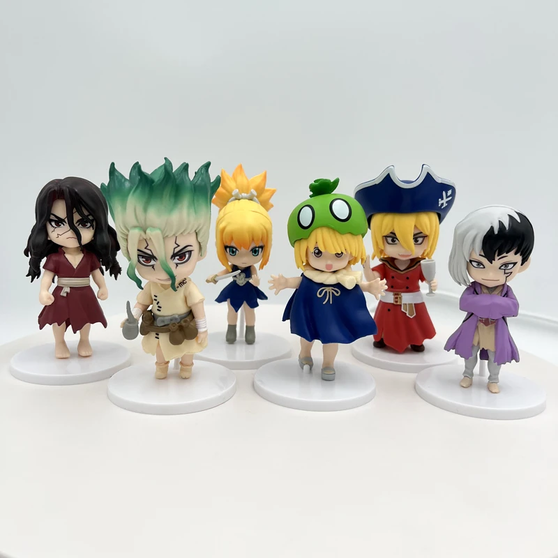 6pcs/set Dr.STONE Anime Figure Ishigami Senkuu Action Figure Amber/Suika/Asagiri Gen Figurine Adult Collectible Model Doll Toys
6pcs/set Dr.STONE Anime Figure Ishigami Senkuu Action Figure Amber/Suika/Asagiri Gen Figurine Adult Collectible Model Doll Toys