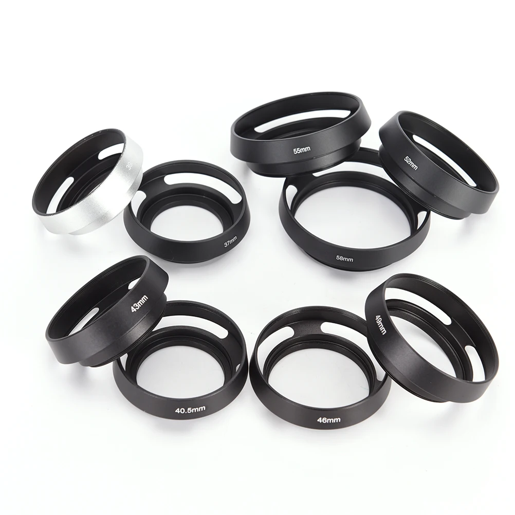 1pc Black Metal Camera Lens Hood For FOR Leica Canon Nikon Lens 37 39 40.5 43 46 49 52 55 58 62 67 Mm Camera Accessories
1pc Black Metal Camera Lens Hood For FOR Leica Canon Nikon Lens 37 39 40.5 43 46 49 52 55 58 62 67 Mm Camera Accessories