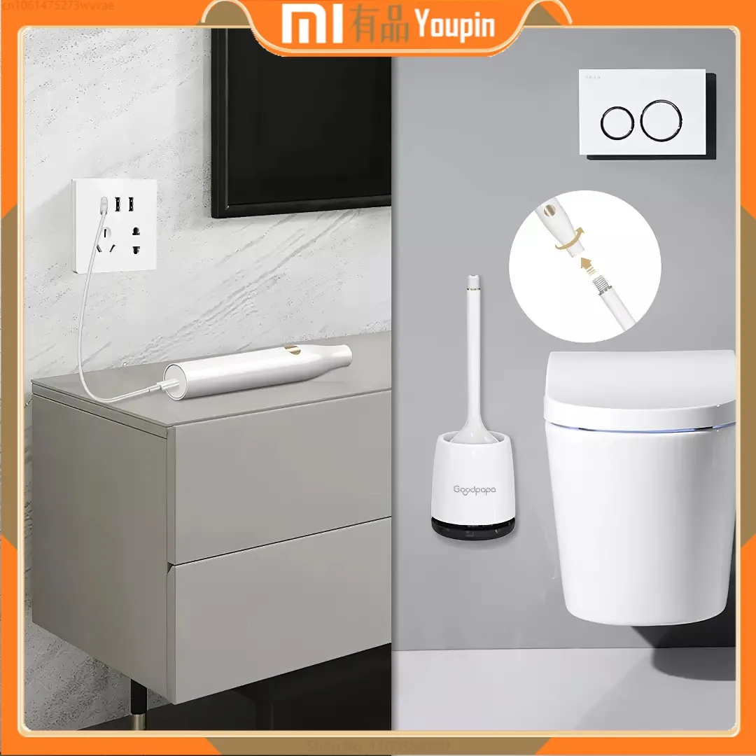 Youpin Wireless Electric Toilet Brush UVC Sterilization Multifunctional Home Cleaning Brush Wall Hanging TPR Rubber Head Holder
Youpin Wireless Electric Toilet Brush UVC Sterilization Multifunctional Home Cleaning Brush Wall Hanging TPR Rubber Head Holder