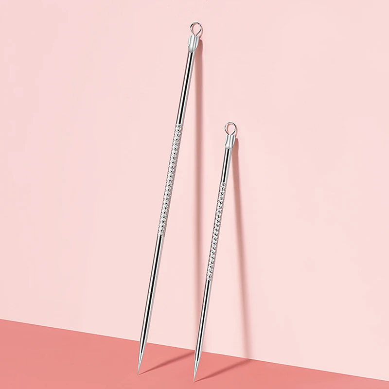 2 Pcs Blackhead Comedone Acne Pimple Blemish Extractor Remover Stainless Steel Needles Remove Tools Face Skin Care Pore Cleaner
2 Pcs Blackhead Comedone Acne Pimple Blemish Extractor Remover Stainless Steel Needles Remove Tools Face Skin Care Pore Cleaner