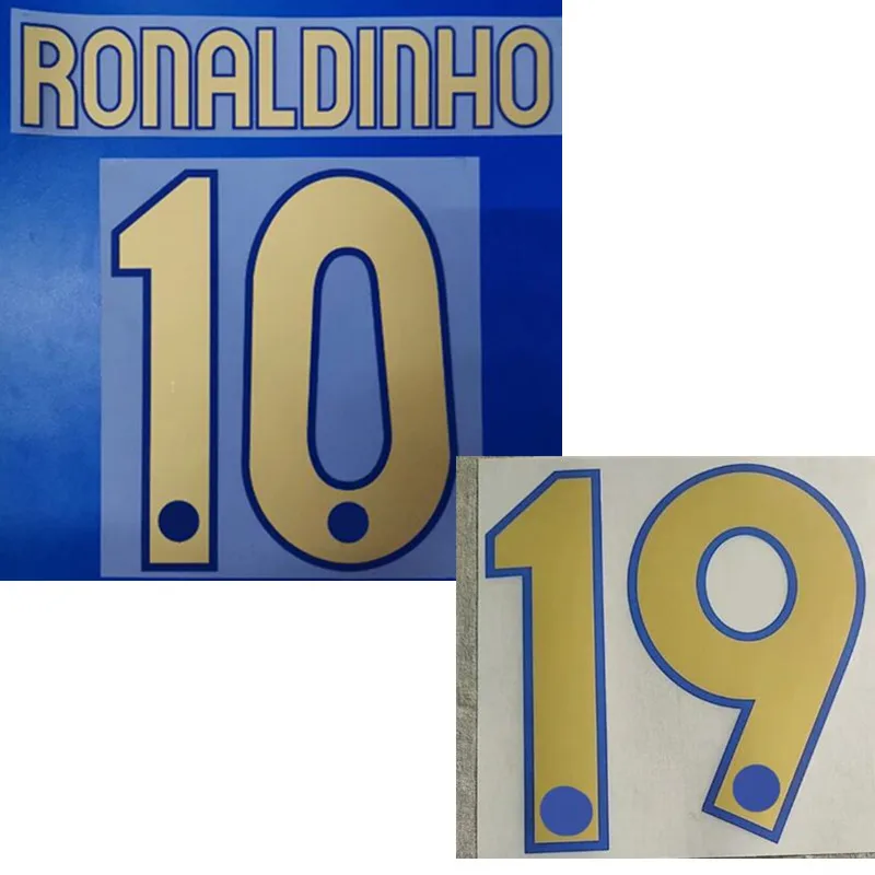 Super A Retro 2007 2008 ROnaldinHO number font print, Hot stamping patches badges
Super A Retro 2007 2008 ROnaldinHO number font print, Hot stamping patches badges