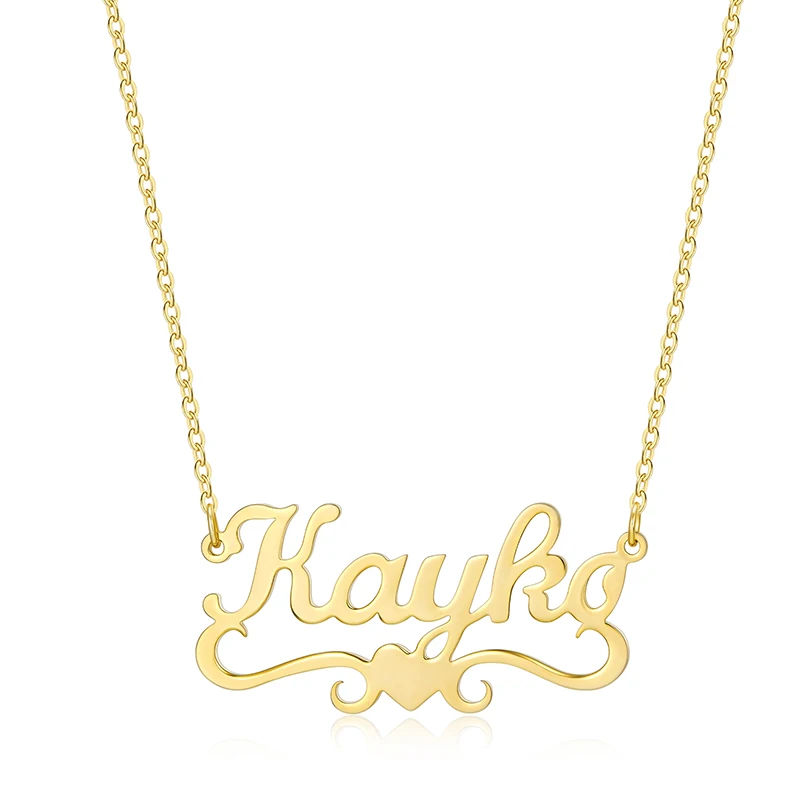NOKMIT Stainless Steel Handmade Custom Name Personalized Name Necklaces for Women Jewelry Gold Filled Heart Statement Choker
NOKMIT Stainless Steel Handmade Custom Name Personalized Name Necklaces for Women Jewelry Gold Filled Heart Statement Choker