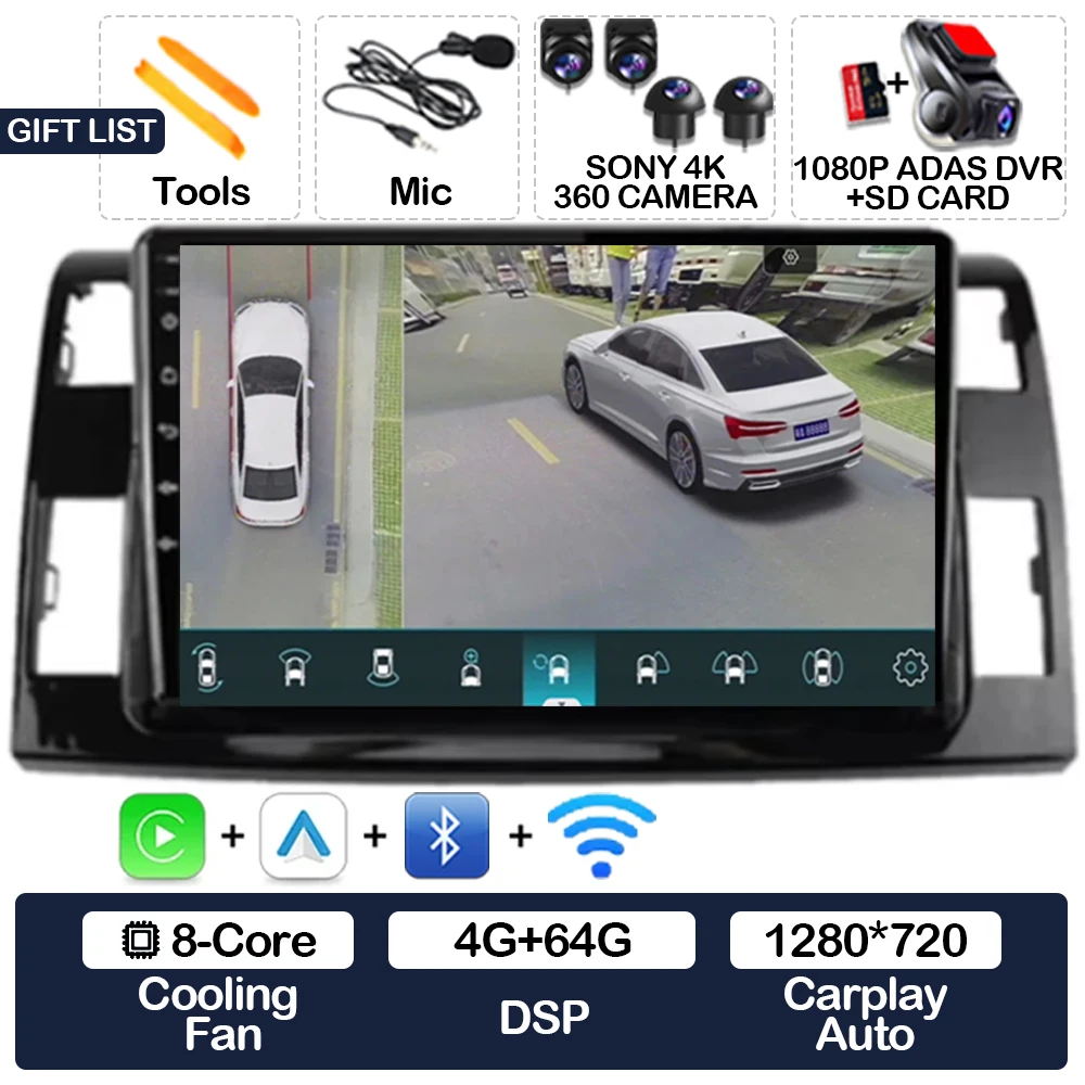 Android 15 Carplay Auto для Toyota Previa XR50 3 III Estima 2006-2019 Автомобильный мультимедийный видеоплеер Raido с экраном 2K GPS NAVI 4G
Android 15 Carplay Auto для Toyota Previa XR50 3 III Estima 2006-2019 Автомобильный мультимедийный видеоплеер Raido с экраном 2K GPS NAVI 4G