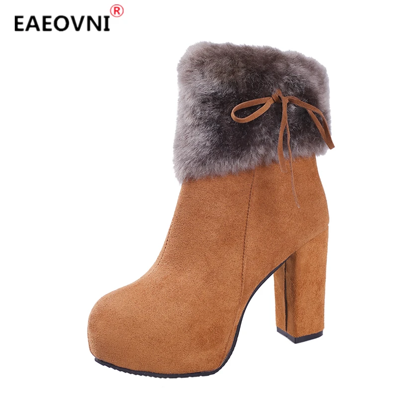 Winter Women Boots 10cm High Heel Booties Fashion Women's Shoes 42 Yards Short Plush Warm Platform Boots Casual Fashion Boots
Winter Women Boots 10cm High Heel Booties Fashion Women's Shoes 42 Yards Short Plush Warm Platform Boots Casual Fashion Boots