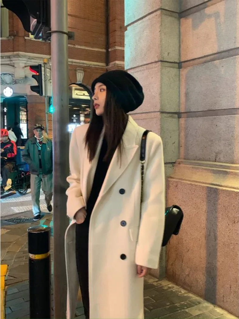 jacket woman winter 2021 Creamy white mid-length woolen coats women's autumn new Korean loose thickened straight wool jackets
jacket woman winter 2021 Creamy white mid-length woolen coats women's autumn new Korean loose thickened straight wool jackets
