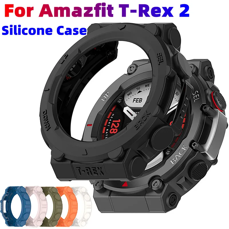 Защитный чехол для Amazfit T Rex 2, силиконовый чехол, мягкий ТПУ бампер, защитный чехол для Huami Amazfit T-Rex 2 t rex 2, чехол s
Защитный чехол для Amazfit T Rex 2, силиконовый чехол, мягкий ТПУ бампер, защитный чехол для Huami Amazfit T-Rex 2 t rex 2, чехол s