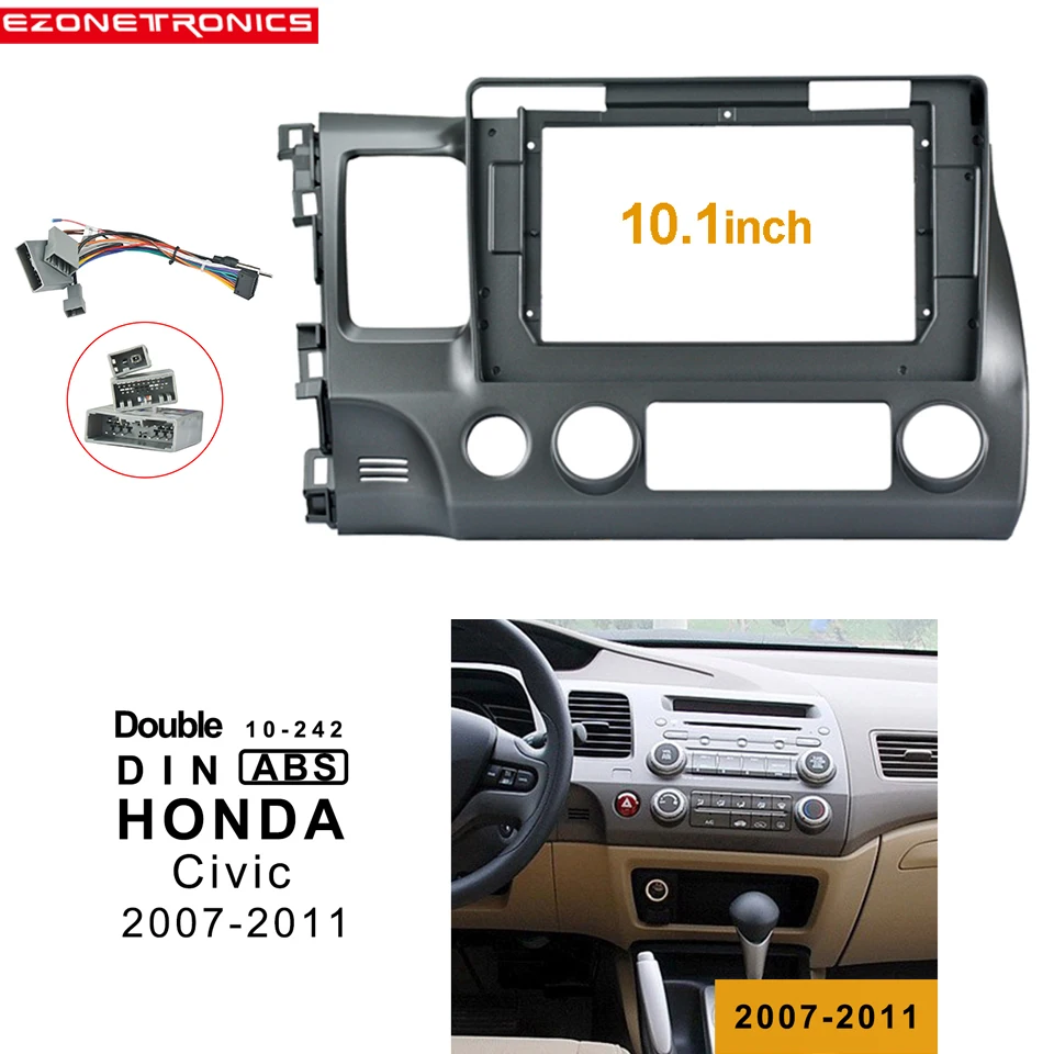 10,1 дюймов для Honda Civic Left 2007-11 автомобильная DVD рамка аудио фитинг адаптер отделка панели комплекты Facia панель двойной Din радио плеер
10,1 дюймов для Honda Civic Left 2007-11 автомобильная DVD рамка аудио фитинг адаптер отделка панели комплекты Facia панель двойной Din радио плеер