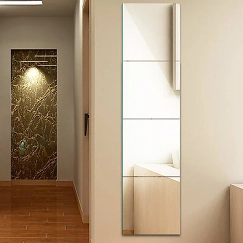 4Pc Acrylic Mirror Wall Stickers Self-adhesive Bathroom Mirror Waterproof Stickets Wall Makeup Full Length Standing Mirror Decor
4Pc Acrylic Mirror Wall Stickers Self-adhesive Bathroom Mirror Waterproof Stickets Wall Makeup Full Length Standing Mirror Decor