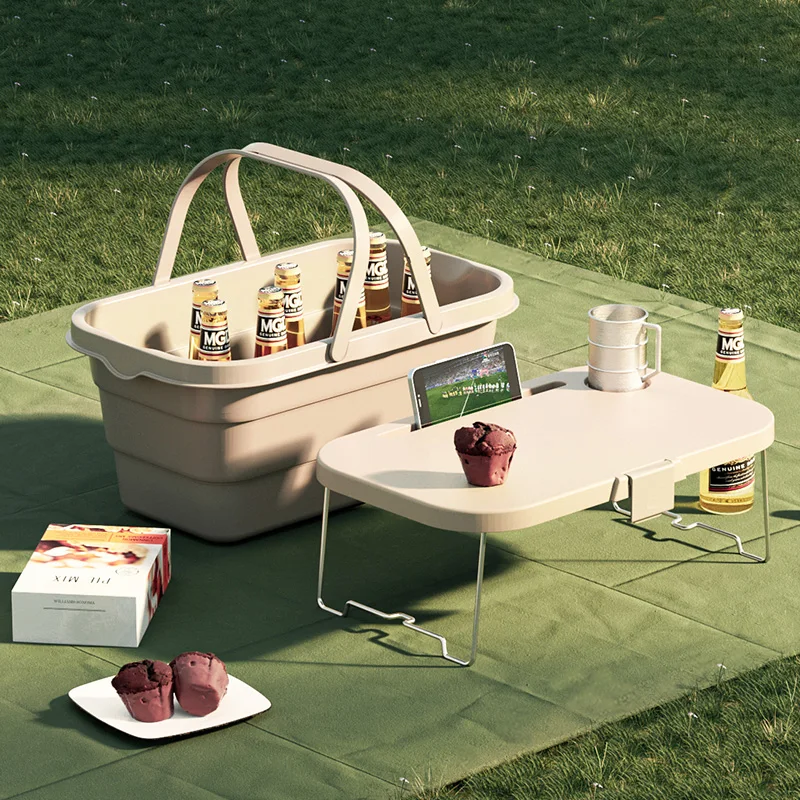 Picnic Basket Foldable Outdoor Portable Basket Autumn Travel Storage Basket with Lid Outing Supplies Box Ins Style Table
Picnic Basket Foldable Outdoor Portable Basket Autumn Travel Storage Basket with Lid Outing Supplies Box Ins Style Table