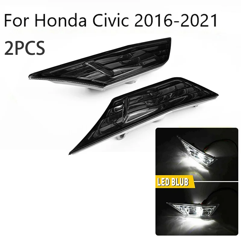 2pcs LED Side Marker Light Signal Lights Marker Lamp Lens With T10 LED Bulbs For Honda Civic Sedan Hatchback Coupe 2016-2021
2pcs LED Side Marker Light Signal Lights Marker Lamp Lens With T10 LED Bulbs For Honda Civic Sedan Hatchback Coupe 2016-2021