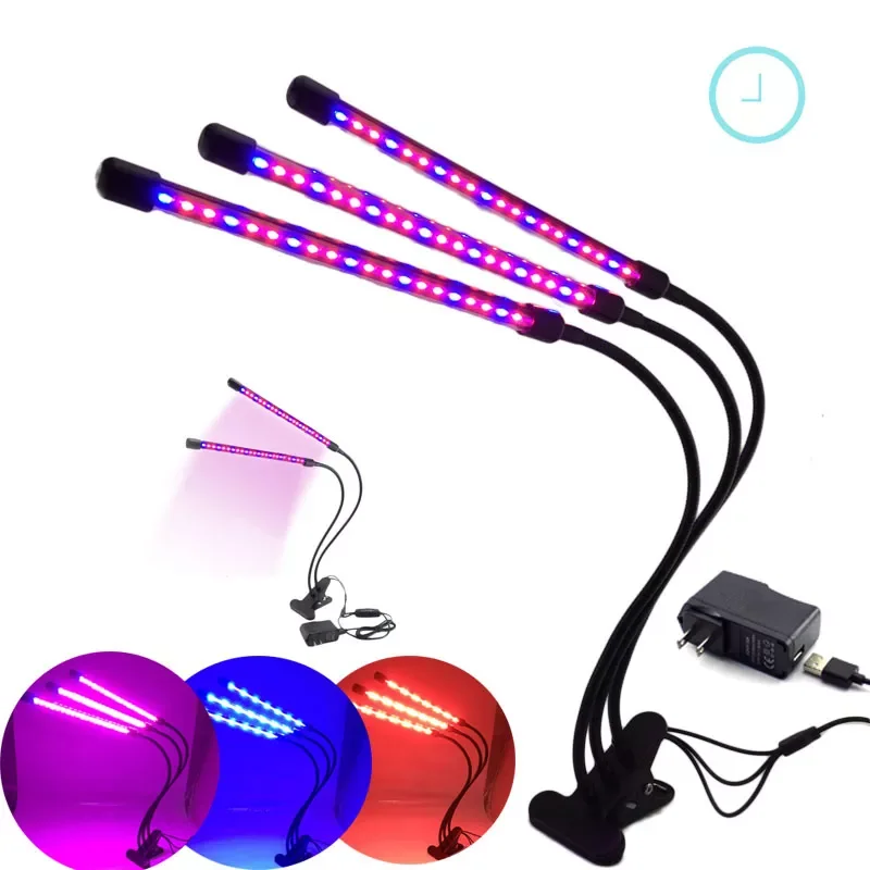 2022New 2/3/4 HEAD USB timer LED Plant Grow Lights lighting 5V adapter for indoor vegetable greenhouse Flower growing Phyto Lamp
2022New 2/3/4 HEAD USB timer LED Plant Grow Lights lighting 5V adapter for indoor vegetable greenhouse Flower growing Phyto Lamp