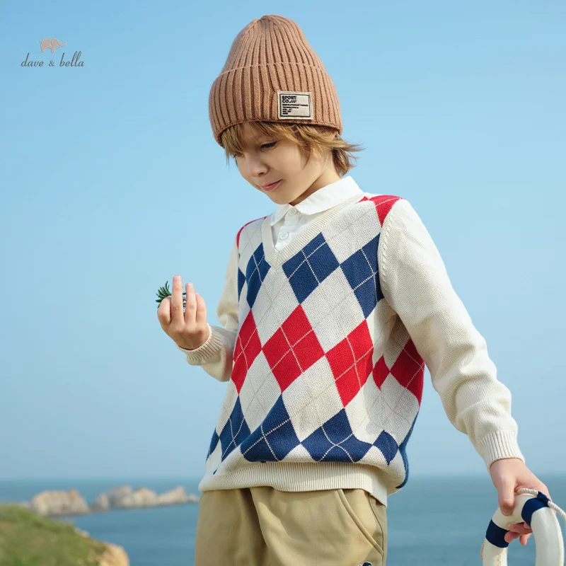 Dave Bella 2023 New Autumn Winter Boys Children Top Knitted Sweater Pullover Fashion Casual Pure Cotton Academic-Style DK4238263
Dave Bella 2023 New Autumn Winter Boys Children Top Knitted Sweater Pullover Fashion Casual Pure Cotton Academic-Style DK4238263