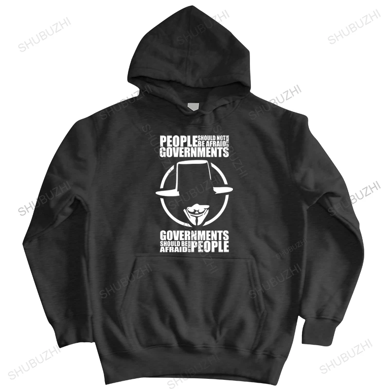 V for Vendetta - People Should Not Be Afraid of Their Governments Movie hoodie Homme New Harajuku Tops Band hoody pullover
V for Vendetta - People Should Not Be Afraid of Their Governments Movie hoodie Homme New Harajuku Tops Band hoody pullover
