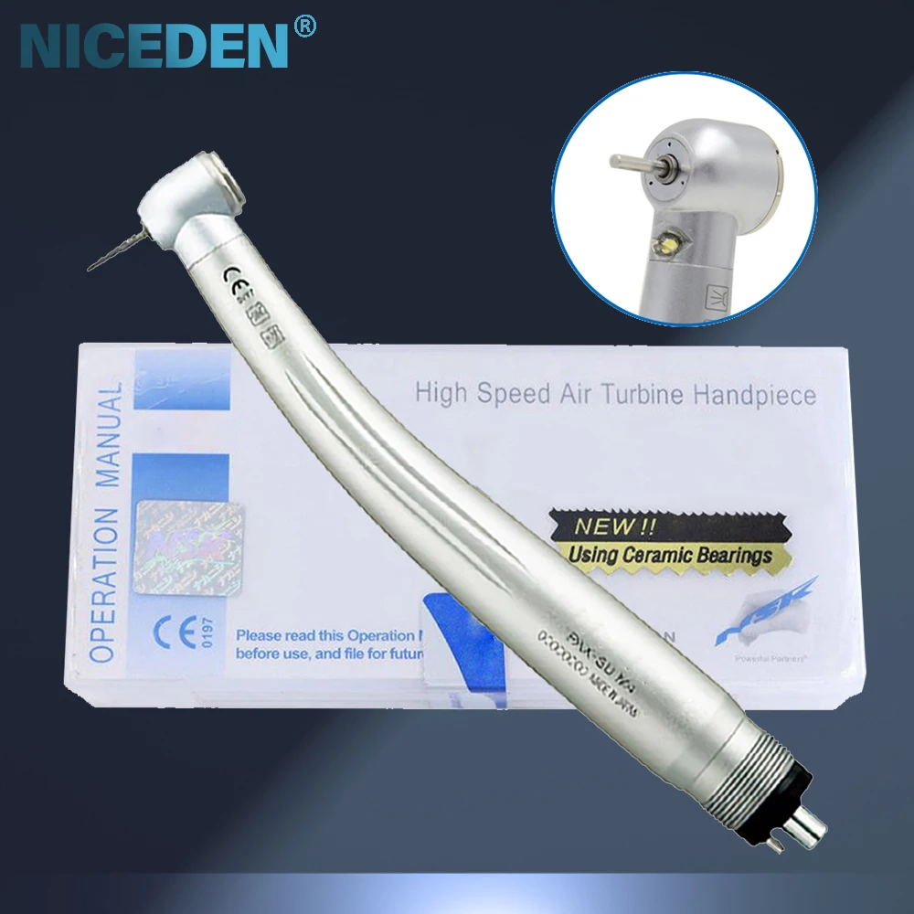 2 Hole 4 Hole Dental Push Button Air Turbine Handpiece Dental High Speed Dental Handpiece LED
2 Hole 4 Hole Dental Push Button Air Turbine Handpiece Dental High Speed Dental Handpiece LED