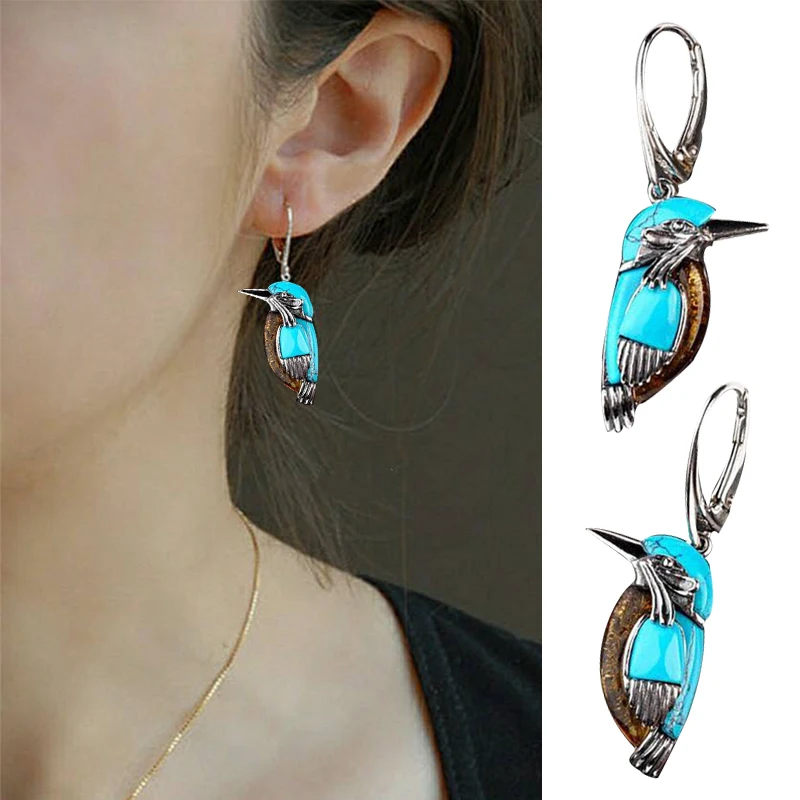 Bird Earrings Drop Earrings Hoop Earrings Birthday Anniversary Gift Dangle Earrings Exquisite Vintage Imitate Turquoise Retro
Bird Earrings Drop Earrings Hoop Earrings Birthday Anniversary Gift Dangle Earrings Exquisite Vintage Imitate Turquoise Retro