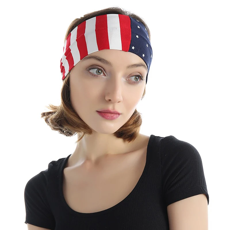 USA Flag Print Wide Headband Women Stretch Hair Ribbon American Independence Day Hair Bands Sweatband Headband 
USA Flag Print Wide Headband Women Stretch Hair Ribbon American Independence Day Hair Bands Sweatband Headband