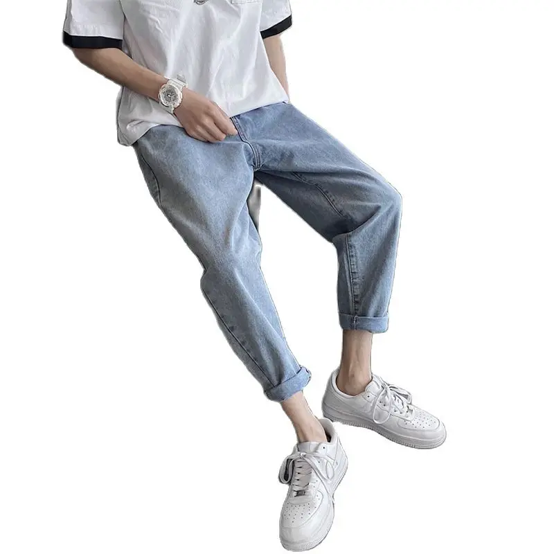 Wholesale 2022 Fashion Casual Men's Slim Feet Pants Sloppy Jeans Straight Straight Loose Brand Ankle Length Pants Korean Jeans
Wholesale 2022 Fashion Casual Men's Slim Feet Pants Sloppy Jeans Straight Straight Loose Brand Ankle Length Pants Korean Jeans